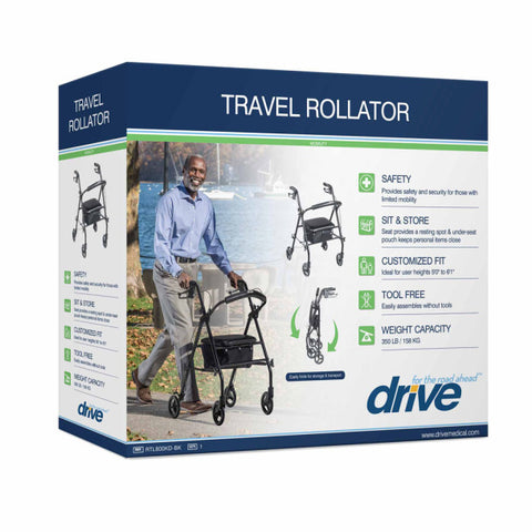 Travel Rollator- Black