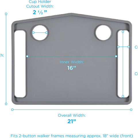 Non-Foldable Walker Tray